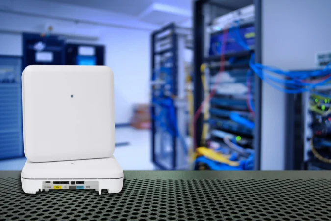 Access point și rack într-un mediu tehnic